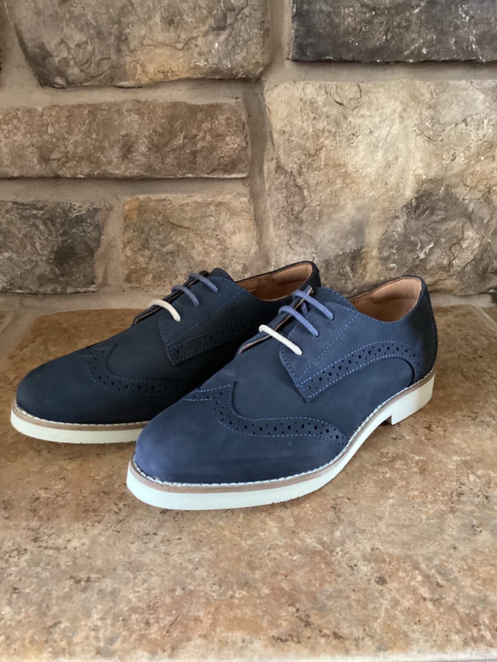 Softwalk Willet Womens Size 7 Willet Navy Suede Nubuck‎ Oxford New In Box